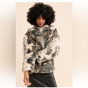 JAKKE Snake Print Rita Coat EUC